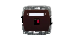 TREND Gniazdo głośnikowe pojedyncze brązowy 4GG-1