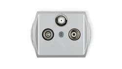 TREND Gniazdo antenowe RTV-SAT końcowe 1,5dB srebrny 5GS