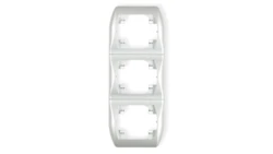 TREND Ramka pionowa potrójna srebrny 5RV-3