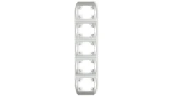 TREND Ramka pionowa pięciokrotna srebrny 5RV-5