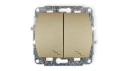 TREND Łącznik podwójny schodowy złoty 6WP-33