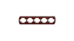 TREND Ramka pozioma pięciokrotna brązowy 4RH-5