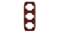 TREND Ramka pionowa potrójna brązowy 4RV-3