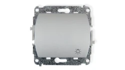 TREND Przycisk /światło/ srebrny 5WP-5