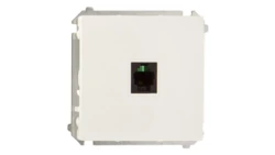 Simon Basic Gniazdo telefoniczne pojedyncze RJ11 białe BMTU.01/11