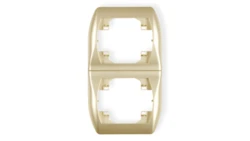 TREND Ramka pionowa podwójna złoty 6RV-2