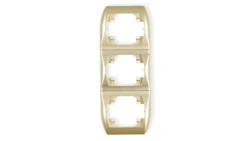 TREND Ramka pionowa potrójna złoty 6RV-3