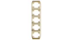 TREND Ramka pionowa pięciokrotna złoty 6RV-5