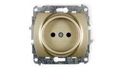 TREND Gniazdo pojedyncze b/u złoty 6GP-1p