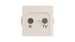 Simon Basic Gniazdo antenowe RD/TV przelotowe białe BMZAP10/1.01/11