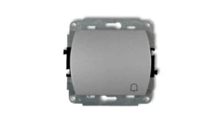 TREND Przycisk /dzwonek/ podświetlany srebrny metalik 7WP-4L