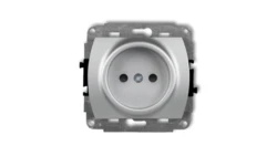 TREND Gniazdo pojedyncze b/u srebrny metalik 7GP-1p