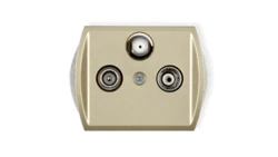 TREND Gniazdo antenowe RTV-SAT końcowe 1,5dB złoty 6GS