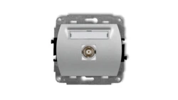 TREND Gniazdo pojedyncze BNC srebrny metalik 7GBNC-1