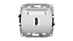 TREND Gniazdo pojedyncze HDMI srebrny metalik 7HDMI-1