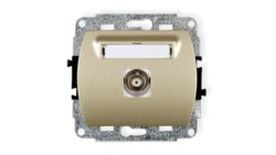 TREND Gniazdo pojedyncze BNC złoty 6GBNC-1