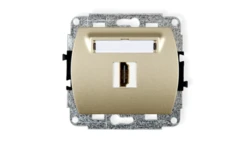 TREND Gniazdo pojedyncze HDMI złoty 6HDMI-1