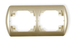 TREND Ramka pozioma podwójna złoty 6RH-2