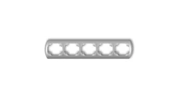 TREND Ramka pozioma pięciokrotna srebrny metalik 7RH-5