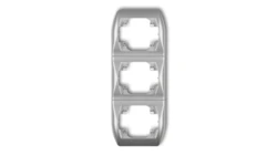 TREND Ramka pionowa potrójna srebrny metalik 7RV-3