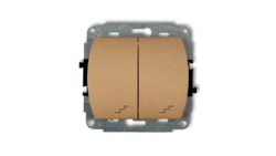 TREND Łącznik podwójny schodowy złoty metalik 8WP-33