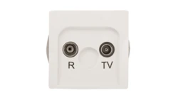 Simon Basic Gniazdo antenowe RD/TV końcowe separowane białe BMZAR1/1.01/11