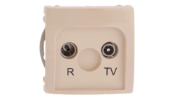 Simon Basic Gniazdo antenowe RD/TV końcowe separowane beżowe BMZAR1/1.01/12