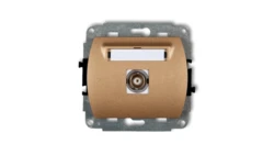 TREND Gniazdo pojedyncze BNC złoty metalik 8GBNC-1