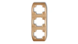 TREND Ramka pionowa potrójna złoty metalik 8RV-3