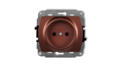 TREND Gniazdo pojedyncze b/u brĄzowy metalik 9GP-1p