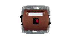 TREND Gniazdo głośnikowe pojedyncze brĄzowy metalik 9GG-1