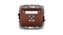 TREND Gniazdo pojedyncze BNC brĄzowy metalik 9GBNC-1