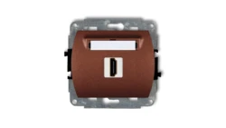 TREND Gniazdo pojedyncze HDMI brĄzowy metalik 9HDMI-1