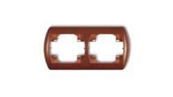 TREND Ramka pozioma podwójna brĄzowy metalik 9RH-2