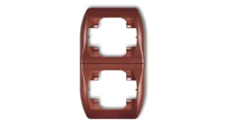 TREND Ramka pionowa podwójna brĄzowy metalik 9RV-2