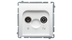 Simon Basic Gniazdo antenowe RD/TV końcowe białe BMZAK10/1.01/11