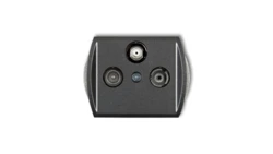 TREND Gniazdo antenowe RTV-SAT przelotowe 10dB grafitowy 11GSP