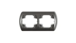 TREND Ramka pozioma podwójna grafitowy 11RH-2