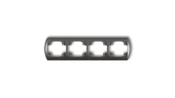 TREND Ramka pozioma poczwórna grafitowy 11RH-4