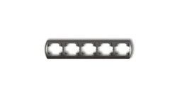 TREND Ramka pozioma pięciokrotna grafitowy 11RH-5