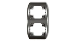 TREND Ramka pionowa podwójna grafitowy 11RV-2