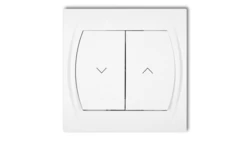 LOGO Łącznik żaluzjowy biały LWP-8