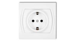 LOGO Gniazdo pojedyncze z/u SCHUKO biały LGP-1sp
