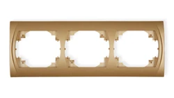 LOGO Ramka pozioma potrójna złoty metalik 8LRH-3