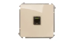 Simon Basic Gniazdo telefoniczne pojedyncze RJ11 beżowe BMTU.01/12