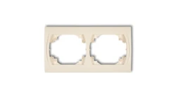 LOGO Ramka pozioma podwójna beżowy 1LRH-2