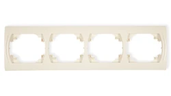 LOGO Ramka pozioma poczwórna beżowy 1LRH-4