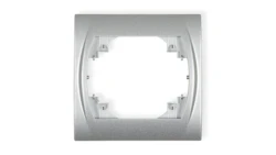 LOGO Ramka pozioma pojedyncza srebrny metalik 7LRH-1