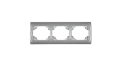 LOGO Ramka pozioma potrójna srebrny metalik 7LRH-3