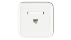 LIZA Gniazdo komputerowe pojedyncze 1xRJ45, kat. 5e, 8-stykowe biały GLK-1